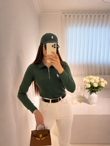 بلوز polo + طاقية 🦋