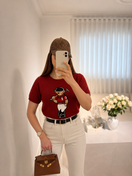 بلوز polo 👌♥️ الدب غير شامل الطاقية