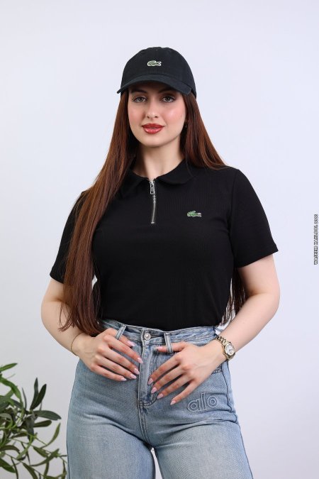 بلوز Lacoste + طاقية 🐊