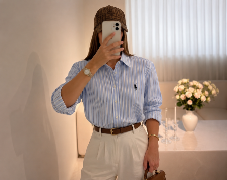 قميص Polo مخطط