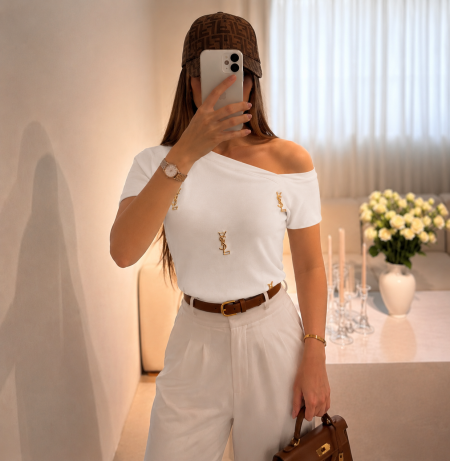 بلوز Ysl 🤎 ماستر كواليتي