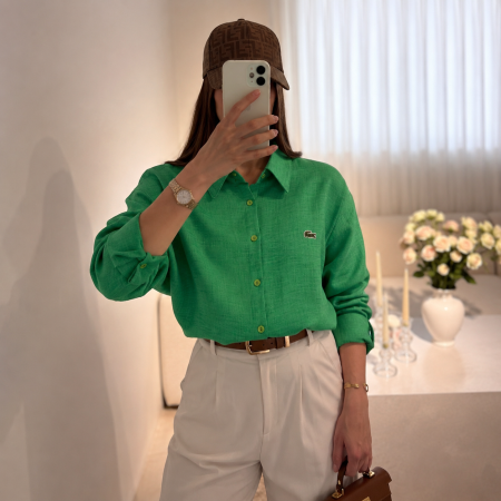 قميص lacoste 🐊/ اوڤر سايز