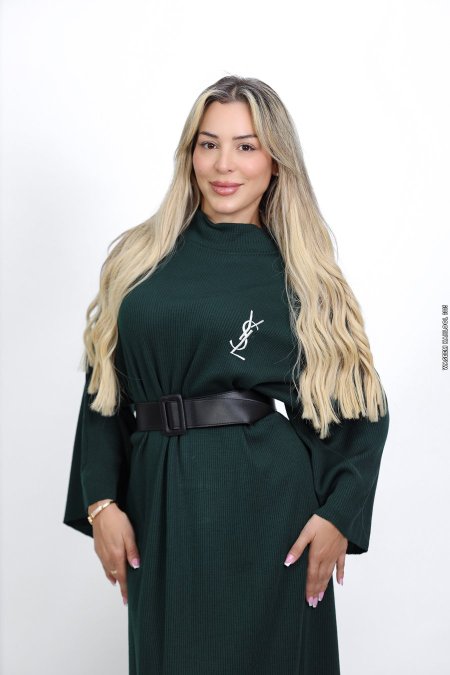 فستان Ysl 🤍 مع قشاط جلد
