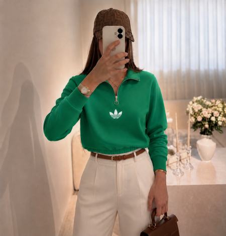 بلايز adidas / نص بطن
