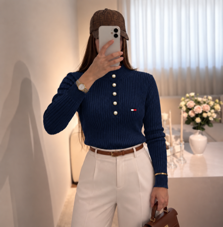 بلوز Tommy نص جولف 💙