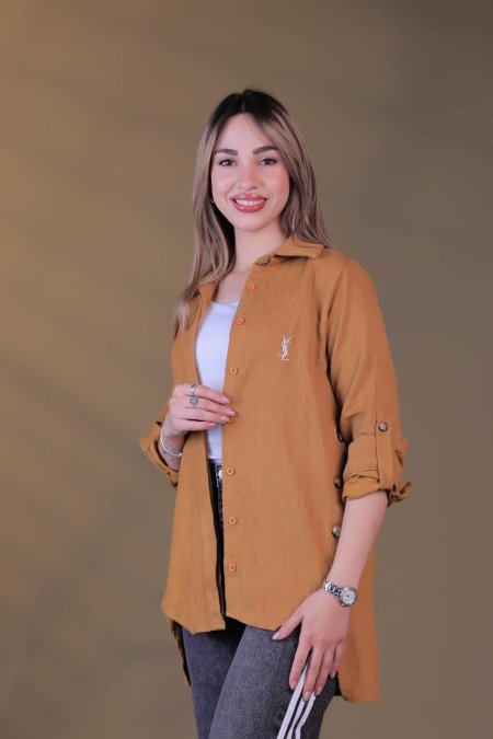 قميص YSL طول وسط