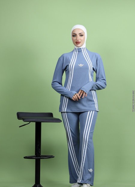 طقم adidas - ازرق