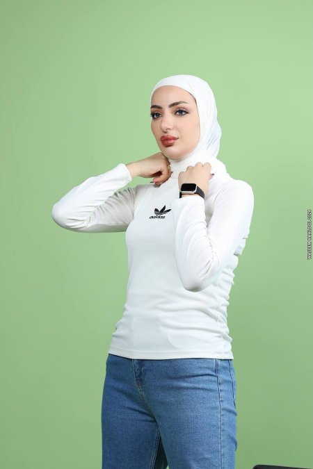 بلوز adidas - ابيض