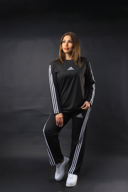 طقم adidas - اسود