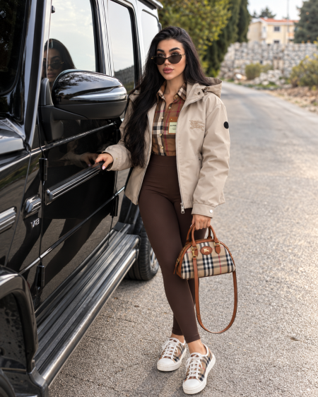 جكيت بطاقية Burberry 🤎! ماستر كواليتي