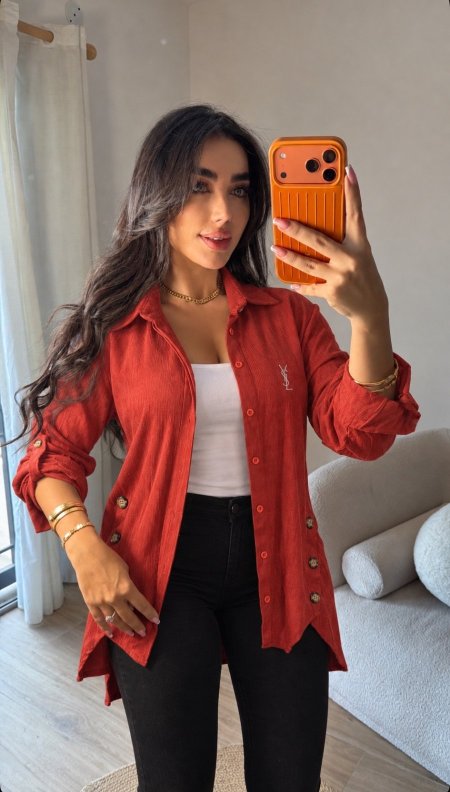 قميص YSL طول وسط