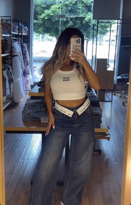 بنطلون miu miu / 🔥🤎 ماستر كواليتي